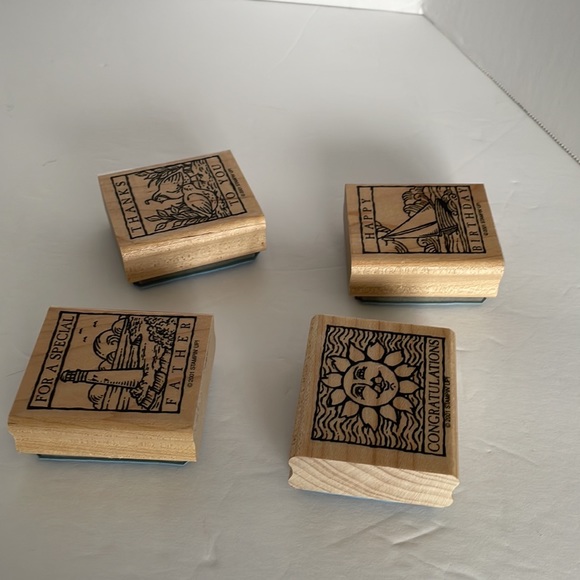 Stampin Up! Wonderful Woodwork Stamps set of 4 - Picture 10 of 10